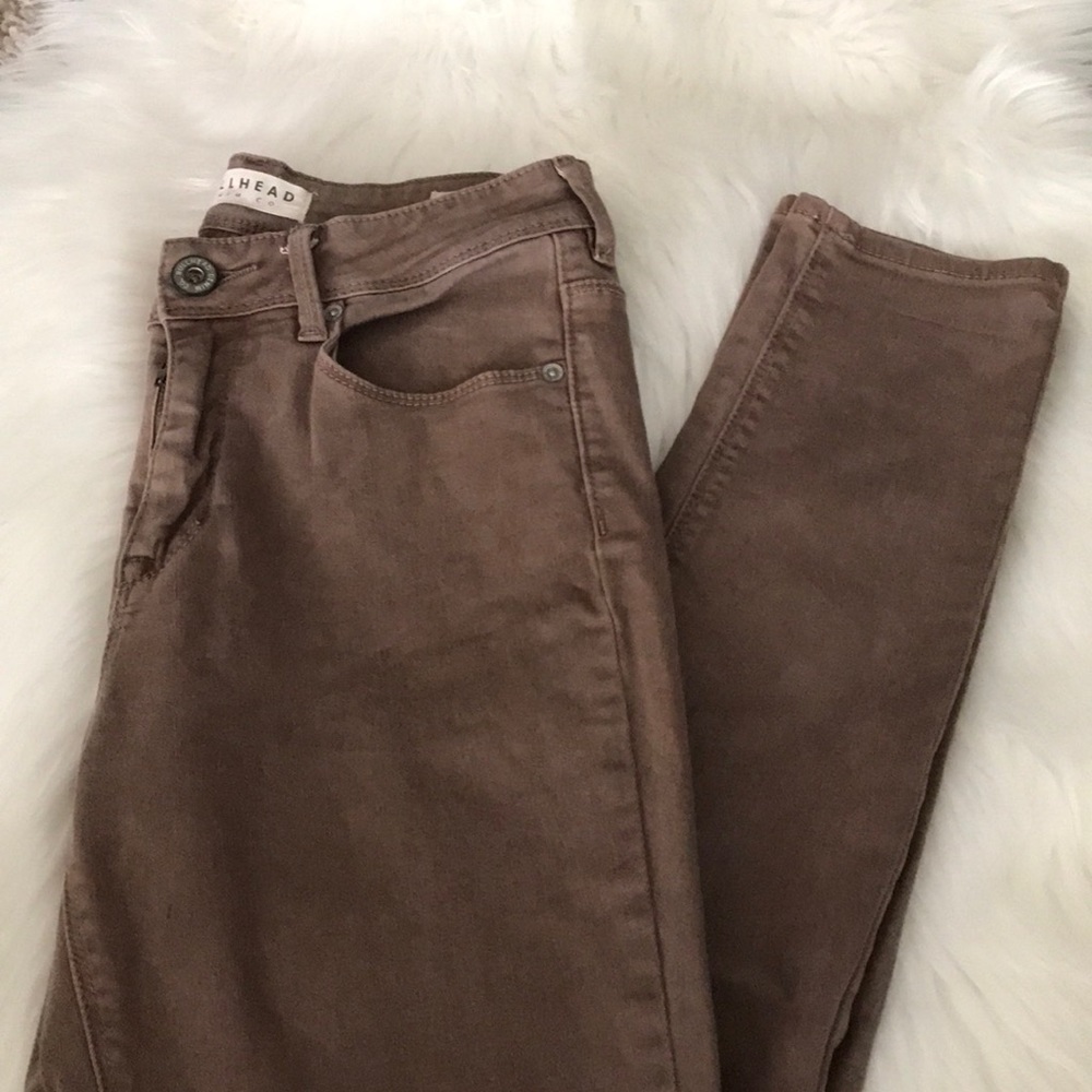 Light Taupe High Rise Pants